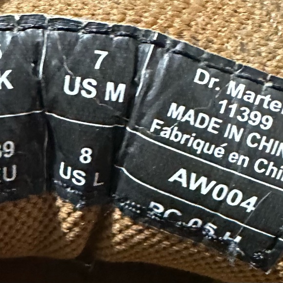 Dr. Martens Brown Leather Oxfords with Patina - Picture 6 of 7